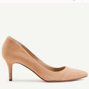 Nude suede heels ERYN pumps, Ann Taylor